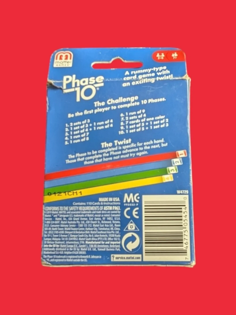 Mattel Phase 10 Card Game - Blue